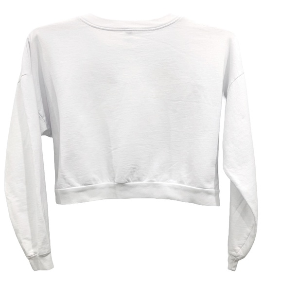 American Apparel |  White Crop Sweater - Picture 4 of 4